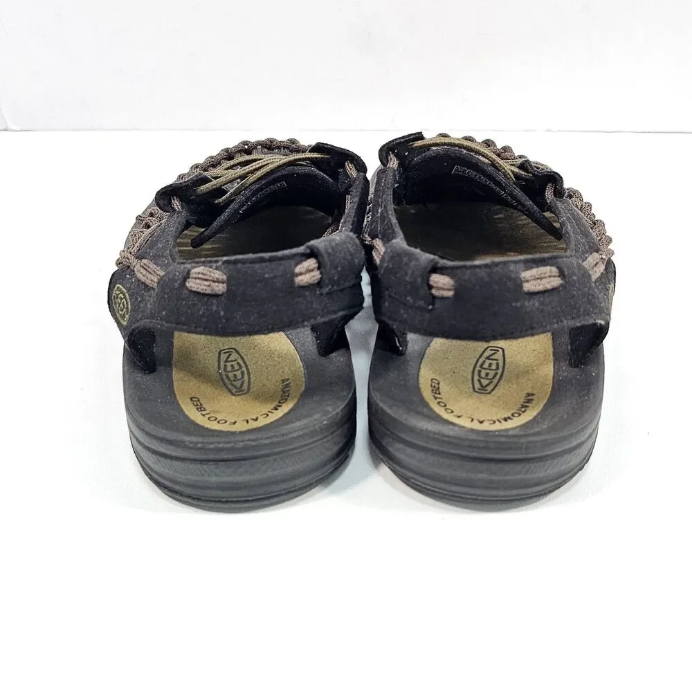 KEEN Uneek Cord Sandal Open Air Sneaker Men US 8.5 EU 41 Brown Bungee 1023053